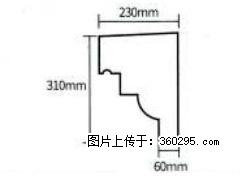 产品分解图型 - 檐口线，型号：SX311-YK-3，规格：230x310mm(3) - 固原三象EPS建材 guyuan.sx311.cc